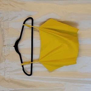 Zara Satin effect cropped top XXL